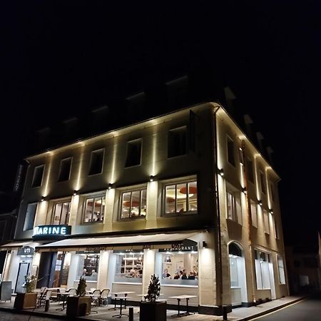 Le Grand Hotel De La Marine Port-en-Bessin-Huppain Exterior foto